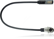KLARK TEKNIK LEDLAMP18-RA светодиодная лампа подсветки на гусиной шее 18&quot; с угловым 4-контактным XLR, 12В,  контакты 3-, 4+, разъём поворачивается на 180 градусов