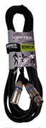 KKFM1000 / Кабель готовый микрофонный серии "KONNEKT", XLR3M - XLR3F, длина 10м / VORTEX