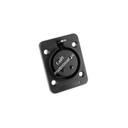 AMPHENOL AP421 - разъем блочный  4 контакта, "мама",  корпус - пластик, квадратный.фланец, черный