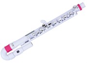 NUVO jFlute Kit - White/Pink флейта, изогнутая головка, материал - пластик, цвет - белый/розовый, в комплекте - мундштук, колено