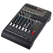 RCF L-PAD 10C  (17140032)  Микшерный пульт, 4 микрофонных входа, 4 стерео входа, 1 AUX, компрессор на 2-х микрофонных входах, 3-полосн./2-полосн. EQ, внешний БП.