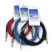 INVOTONE ACI1005/B - инструментальный кабель, 6,3 джек моно <-> 6,3 джек моно, длина 5 м (синий)
