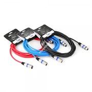 INVOTONE ACM1105/B - микрофонный кабель, XLR(папа) <-> XLR(мама), , длина 5 м (синий)