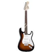 FENDER SQUIER AFFINITY STRATOCASTER RW BROWN SUNBURST электрогитара, цвет коричневый санбёрст