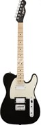 Fender Squier Contemporary Telecaster HH, Maple Fingerboard, Black Metallic Электрогитара, звукосниматели HH, цвет черный