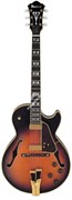 Ibanez GB10 BROWN SUNBURST электрогитара полуакустическая с кейсом