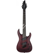 JACKSON X Series Dinky Arch Top DKAF7 MS, Dark Rosewood, Stained Mahogany электрогитара 7 стр., мультимензурная, цвет багровый
