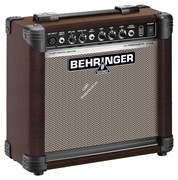 BEHRINGER AT108 2-канальный комбо усилитель 15 Вт для акустических инструментов и вокала с моделированием лампового звучания, 8'