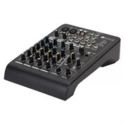 RCF L-PAD 6X (17140029)	Микшерный пульт, 2 микрофонных входа + 2 стерео входа, 1 FX посыл, процессор эффектов, 3-полосн./2-полосн. EQ, внешний БП.