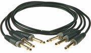 KLOTZ PP-JJ0030 3 патч кабеля для соединения педалей, дл 30 см, разъёмы mono jack (TS) KLOTZ (прямые)