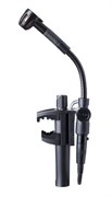 AKG C518M микрофон для ударных инструментов с креплением на обод, кардиоидный, XLR-разъём с адаптером фант. питания