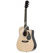 Fender Squier SA-105CE Dreadnought NAT W/Fishman Preamp электроакустическая гитара