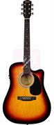 Fender Squier SA-105CE Dreadnought Sunburst W/Fishman Preamp электроакустическая гитара