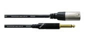 Cordial CFM 3 MV инструментальный кабель XLR male/джек стерео 6.3мм, 3.0м, черный