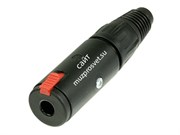 Neutrik NJ3FC6-BAG кабельный разъем Jack 6.3мм TRS (стерео) гнездо, черненый корпус