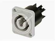 Neutrik NAC3MPB-1 панельный разъем PowerCon, гнездо, выходной (серый), 20A/250В