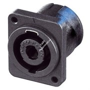 Neutrik NL4MP-M3 панельный разъём Speakon, 4-контактный квадратный фланец,крепежные отверстия резьба М3
