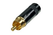 Neutrik NYS352BG кабельный разъём RCA male, черненый корпус , золоченые контакты, на кабель диаметром до 7.2мм
