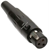 AKG mini XLR (L-connector) кабельный разъем female 3 контактный