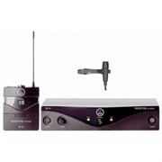 AKG Perception Wireless 45 Pres Set радиосистема для презентатора BD U2, 1хSR45 стационарный приёмник, 1хPT45 поясной передатчик, 1хCK99L петличный микрофон, универсальный б/п, 1хАА батарея.