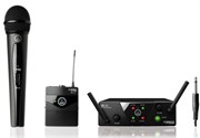 AKG WMS40 Mini2 Mix Set радиосистема US25BD с приёмником SR40 Mini Dual, 1 портативным и 1 ручным передатчиками, в комплекте 2 гитарных шнура MKG L