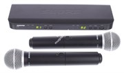 SHURE BLX288E/PG58 K3E 606-630 MHz двухканальная радиосистема с двумя ручными передатчиками PG58