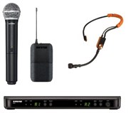 SHURE BLX1288E/SM31 M17 662-686 MHz двухканальная радиосистема с головным микрофоном SM31FH и ручным передатчиком SM58