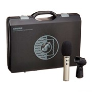 SHURE KSM137/SL студийный конденсаторный инструментальный микрофон с кейсом, противоударным креплением и ветрозащитой