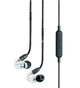 SHURE SE215-CL-BT1-EFS беспроводные внутриканальные Bluetooth наушники с одним динамическим драйвером, прозрачные.