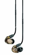 SHURE SE535-V+BT1-EFS беспроводные внутриканальные Bluetooth наушники с тремя арматурными драйверами, цвет бронза.