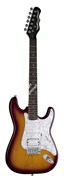 AVLDX TBZ/Электрогитара Avalanche Deluxe; Суперстрат S-S-H; Цвет -Trans Brazilia/DEAN