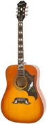 EPIPHONE DOVE PRO ACOUSTIC/ELECTRIC W/FISHMAN VINTAGE BROWN SUNBURST электро-акустическая гитара, цвет классический санбёрст