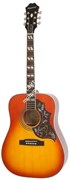 EPIPHONE HUMMINGBIRD PRO ACOUSTIC/ELECTRIC W/SHADOW FADED CHERRY BURST электро-акустическая гитара, цвет красный санбёрст