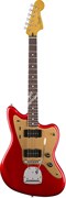 FENDER SQUIER DLX JAZZMSTER CNDY APLE RED TR - электрогитара Deluxe Jazzmaster, накладка грифа палисандр, тремоло, цвет красный