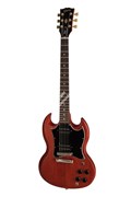 GIBSON 2019 SG Standard Tribute Vintage Cherry Satin электрогитара, цвет вишневый в комплекте кейс GIBSON 2019 SG Standard Tribute Vintage Cherry Satin электрогитара, цвет вишневый в комплекте кейс