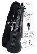 KALA Learn To Play Color Chord Набор для начинающих. Укулеле, форма корпуса - сопрано, материал - АВС пластик, цвет - черный ма