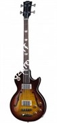 GIBSON MEMPHIS ES-LES PAUL BASS FADED DARKBURST полуакустическая басгитара с кейсом, цвет даркбёрст