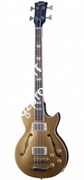 GIBSON MEMPHIS ES-LES PAUL BASS GOLD TOP полуакустическая басгитара с кейсом, цвет голдтоп