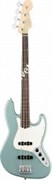 FENDER AM PRO JAZZ BASS FL RW SNG бас-гитара American Pro Jazz Bass , безладовая, цвет соник грэй, кленовая накладка грифа