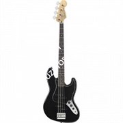 FENDER 70S JAZZ BASS PF BLK бас-гитара, цвет черный, накладка грифа Пао Ферро