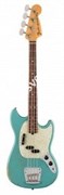 FENDER JMJ Road Worn® Mustang Bass®, Rosewood Fingerboard, Faded Daphne Blue электрогитара именная Justin Meldal-Johnsen Road W