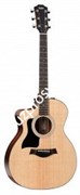 TAYLOR 114ce LH 100 Series, гитара электроакустическая левосторонняя форма корпуса Grand Auditorium, мягкий чехол