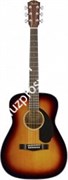 FENDER CC-60S CONCERT SUNBURST WN акустическая гитара, топ - массив ели, накладка орех, цвет санберст