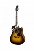 GIBSON 2019 Hummingbird AG Walnut (Burst) Walnut Burst гитара электроакустическая, цвет санберст в комплекте кейс