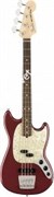 FENDER AMERICAN PERFORMER MUSTANG BASS®, RW, AUBERGINE 4-струнная бас-гитара, цвет темно-красный, в комплекте чехол FENDER AMERICAN PERFORMER MUSTANG BASS®, RW, AUBERGINE 4-струнная бас-гитара, цвет темно-красный, в комплекте чехол