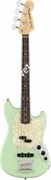 FENDER AMERICAN PERFORMER MUSTANG BASS®, RW, SATIN SURF GREEN 4-струнная бас-гитара, цвет зеленый, в комплекте чехол FENDER AMERICAN PERFORMER MUSTANG BASS®, RW, SATIN SURF GREEN 4-струнная бас-гитара, цвет зеленый, в комплекте чехол
