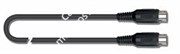 QUIK LOK S164-1 миди кабель, 1м., пластиковые разъемы 5-pole Male DIN