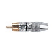 QUIK LOK G251-BK Metal Nikel plated phono (RCA) plug bl