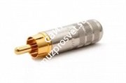 SWITCHCRAFT 3502AAU кабельный разъем RCA (&#39;папа&#39;). Никелированный.