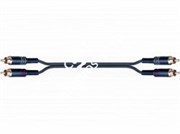 QUIK LOK STR613K-1 BK компонентный кабель, позолоченные разъёмы 2 RCA Male - 2 RCA Male (тюльпаны), 1м